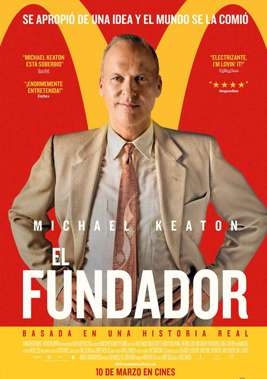 Tráiler de ‘El fundador’. Michael Keaton es el jeta que supo sacar provecho de la idea McDonald’s.